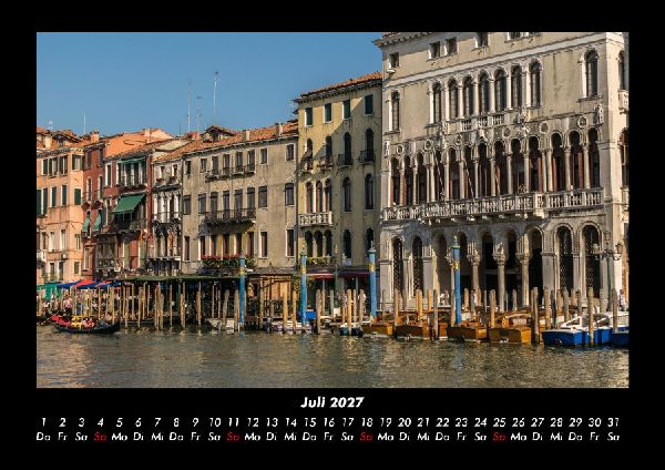 Venedig 2027 Fotokalender DIN A3