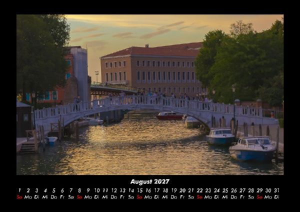 Venedig 2027 Fotokalender DIN A3