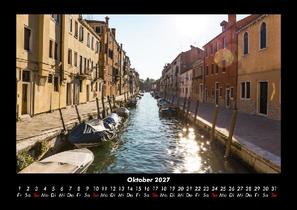 Venedig 2027 Fotokalender DIN A3