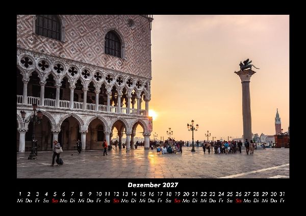 Venedig 2027 Fotokalender DIN A3