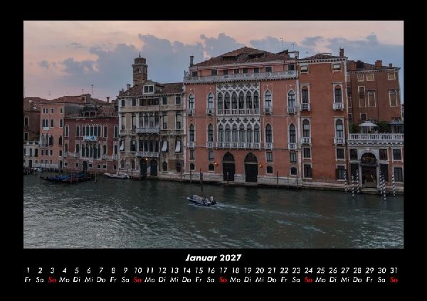 Venedig 2027 Fotokalender DIN A3