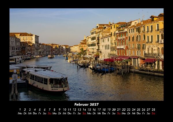 Venedig 2027 Fotokalender DIN A3