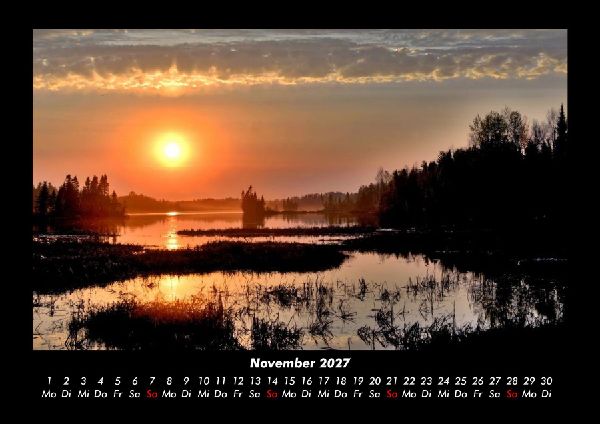 Tag am See 2027 Fotokalender DIN A3