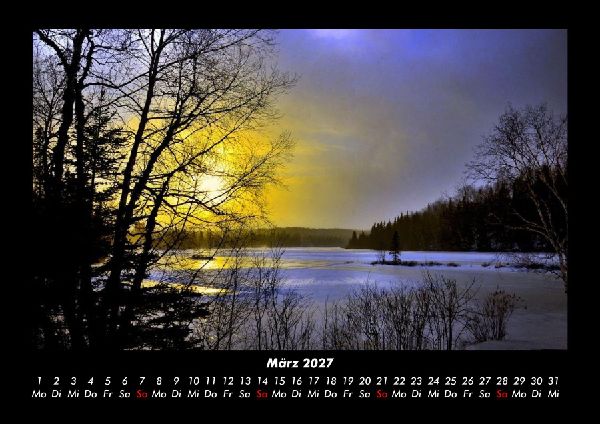 Tag am See 2027 Fotokalender DIN A3