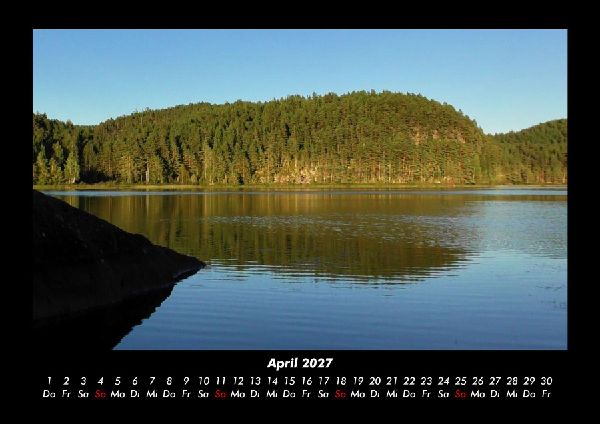 Tag am See 2027 Fotokalender DIN A3