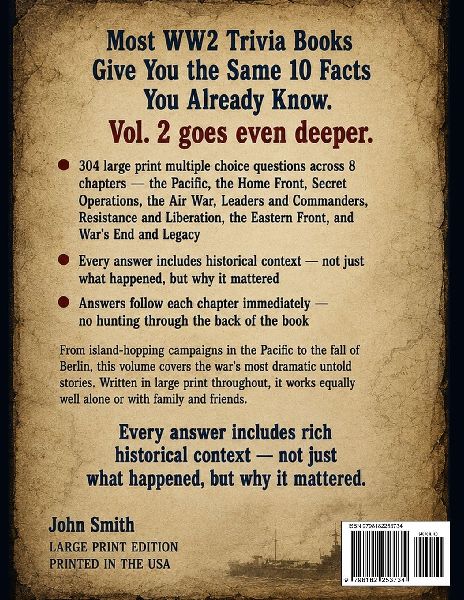 World War II Trivia Book Vol. 2