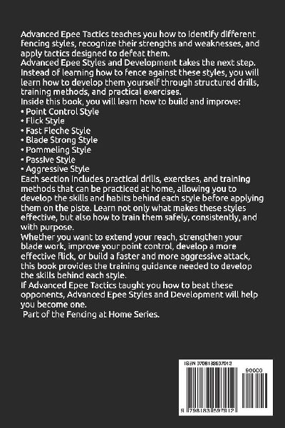 Advanced Epee Styles and Development