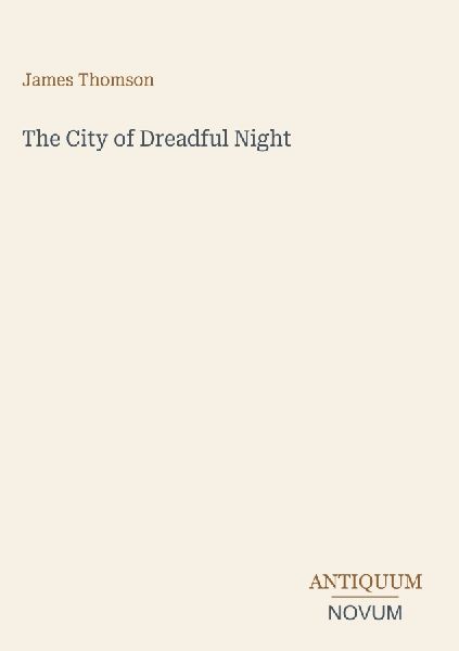 The City of Dreadful Night