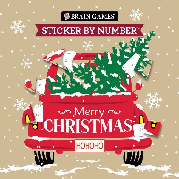 Brain Games - Sticker by Number Compact Edition: Merry Christm...