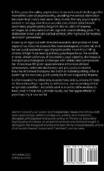Primary vs Secondary Psychopathy