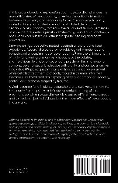 Primary vs Secondary Psychopathy