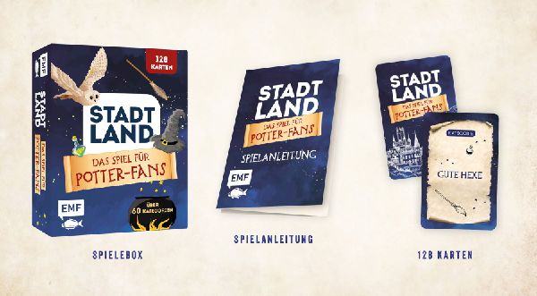 Kartenspiel: Stadt, Land, ... Das inoffizielle Spiel für Harry Potter-Fans mit 128 Karten
