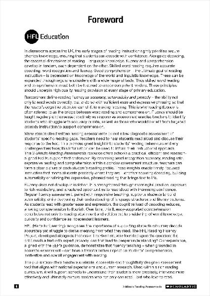 3 Minute Reading Assessments Ages 11-13