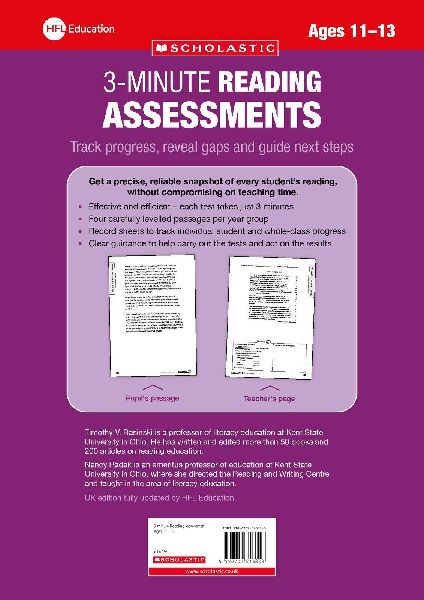 3 Minute Reading Assessments Ages 11-13