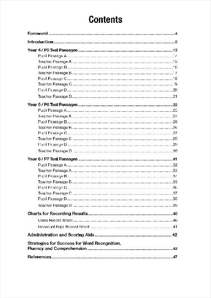 3 Minute Reading Assessments Ages 8-11