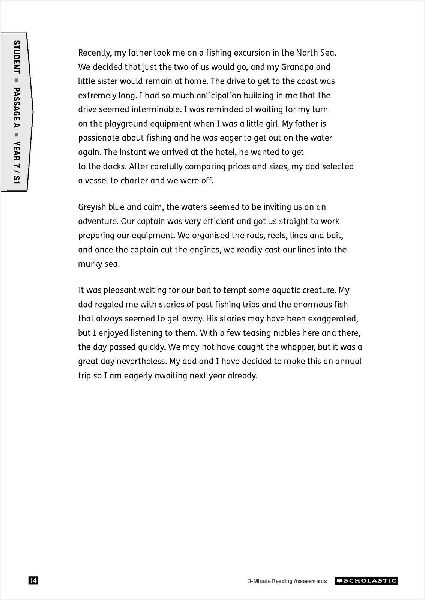 3 Minute Reading Assessments Ages 11-13