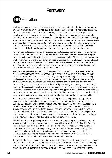 3 Minute Reading Assessments Ages 8-11