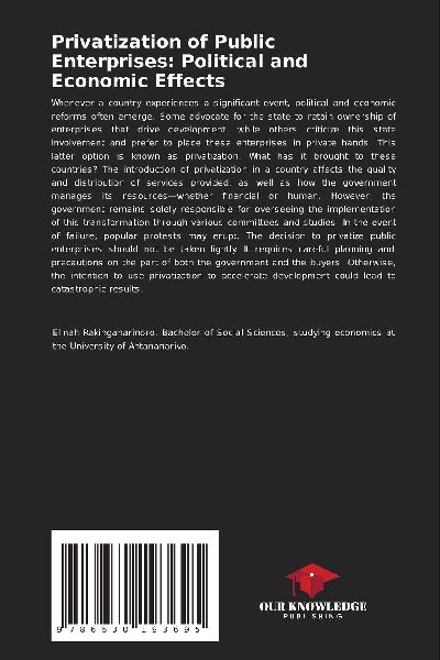 Privatization of Public Enterprises: Political and Economic Effects