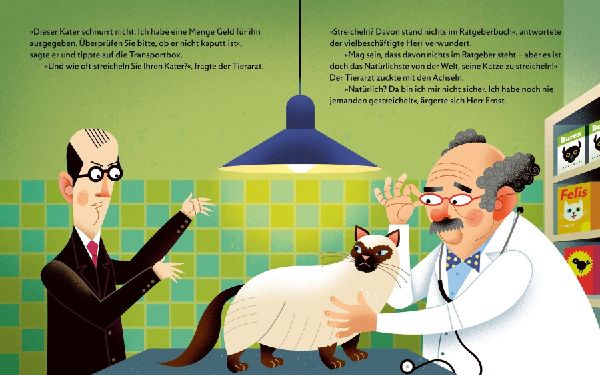 Herr Ernst kauft eine Katze