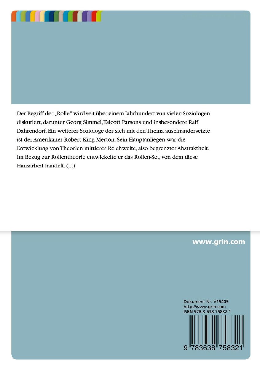 Robert K. Merton: Der Rollen-Set