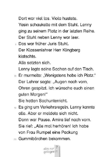 Alles nur gelogen?! - Lesestufe 1