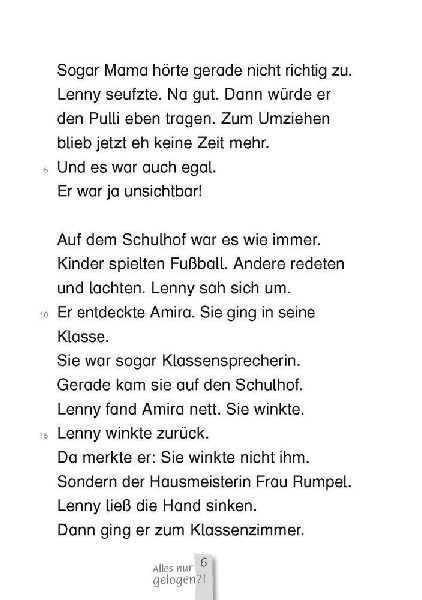 Alles nur gelogen?! - Lesestufe 1