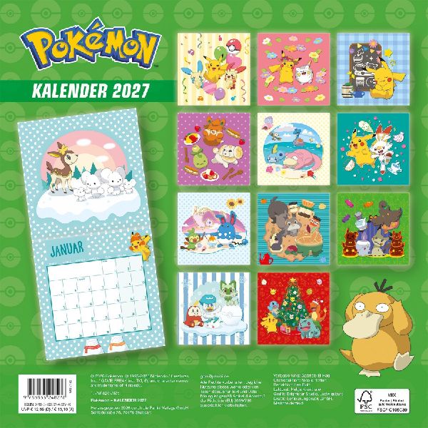 Pokémon: Kalender 2027