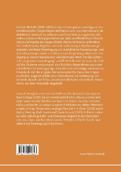Schlacht-Stücke und Aspekte des Krieges - Gedichte, Anmerkungen, Nachtrag