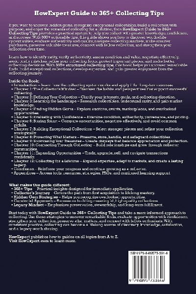 HowExpert Guide to 365+ Collecting Tips