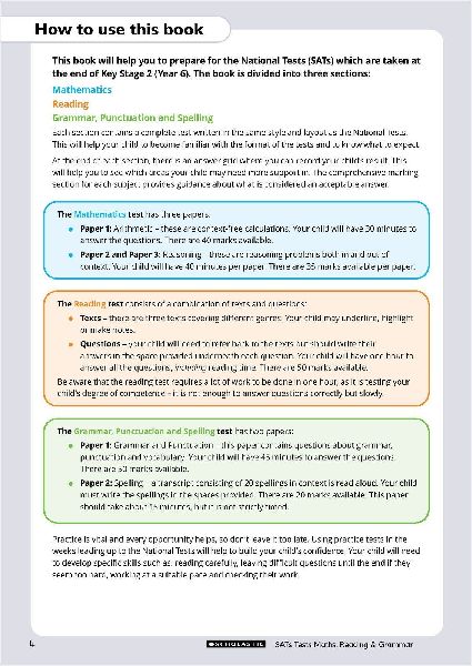 Grammar, Reading & Maths SATs Test Ages 10-11