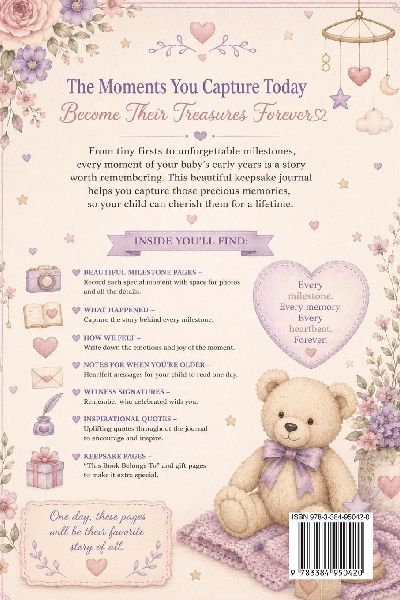 Baby Milestone Keepsake Journal