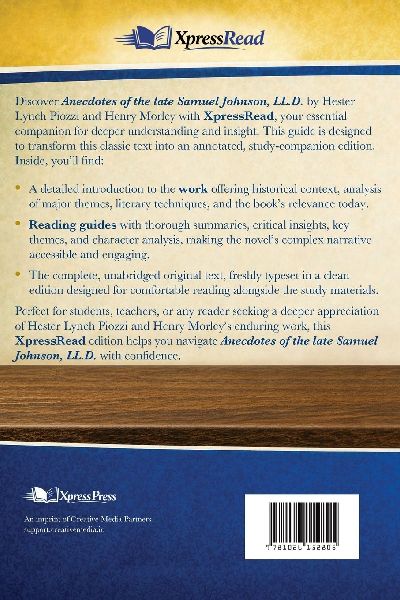 Anecdotes of the Late Samuel Johnson, LL.D.