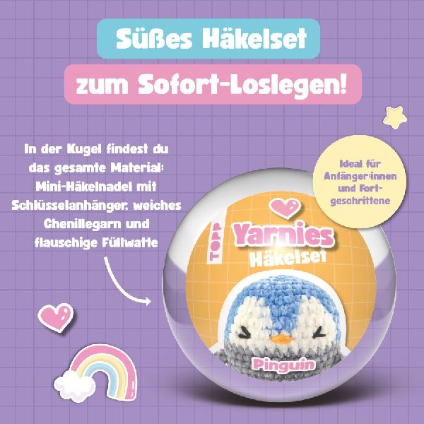 Yarnies - Collect. Create. Cuddle. Häkelset Pinguin