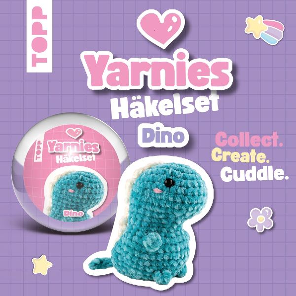 Yarnies - Collect. Create. Cuddle. Häkelset Dino