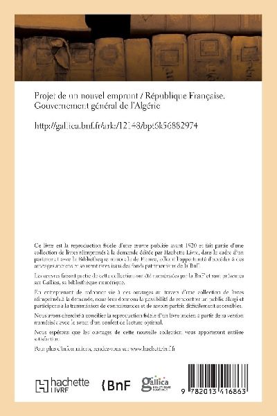 Projet de un nouvel emprunt