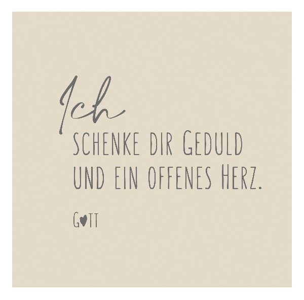 Nimm dir Zeit für dich und mich. Gott