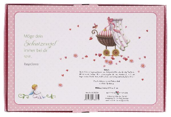 Liebe Wünsche zur Taufe. Geschenkset rosa