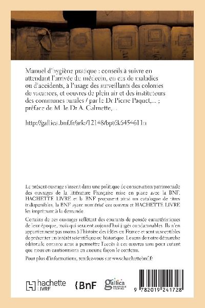 Manuel d'hygiène pratique, conseils à suivre en attendant l'arrivée du médecin