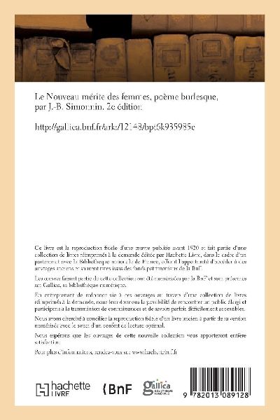 Le Nouveau mérite des femmes, poème burlesque. 2e édition