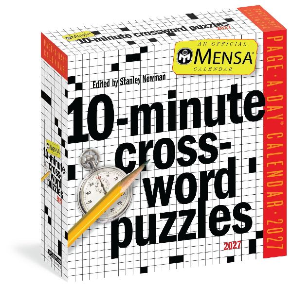 Mensa® 10-Minute Crossword Puzzles Page-A-Day® Calendar 2027
