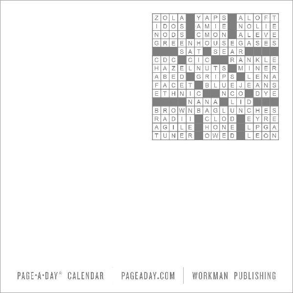 Mensa® 10-Minute Crossword Puzzles Page-A-Day® Calendar 2027