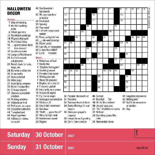 Mensa® 10-Minute Crossword Puzzles Page-A-Day® Calendar 2027