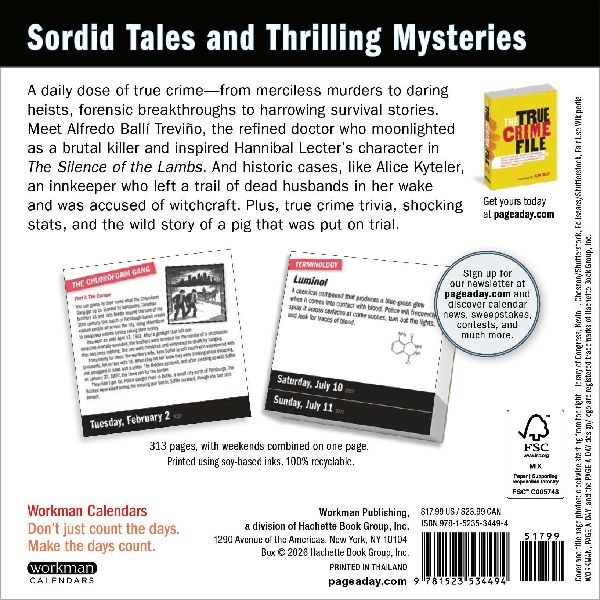 A Year of True Crime Page-A-Day® Calendar 2027