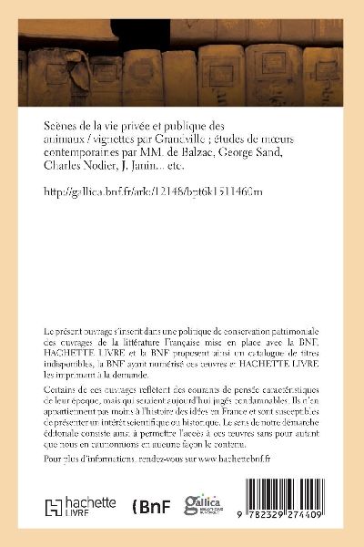Scènes de la vie privée et publique des animaux