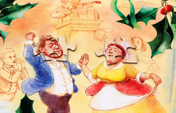 Die Welt von "Eine Weihnachtsgeschichte" - 1000 Teile Puzzle + Poster