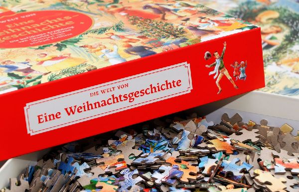 Die Welt von "Eine Weihnachtsgeschichte" - 1000 Teile Puzzle + Poster