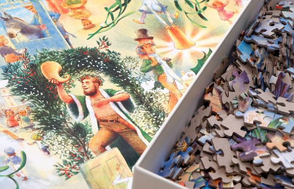 Die Welt von "Eine Weihnachtsgeschichte" - 1000 Teile Puzzle + Poster