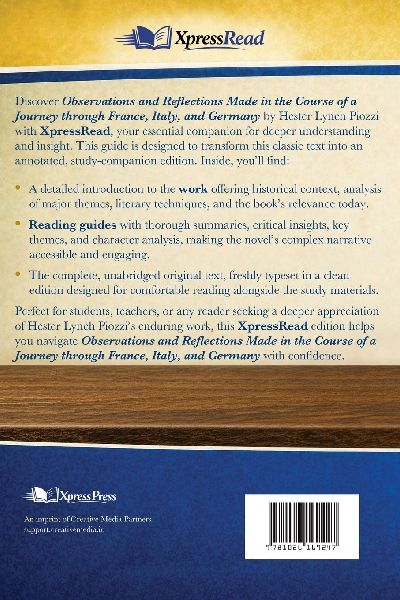 Observations and Reflections Made in the Course of a Journey Through France, Italy, and Germany