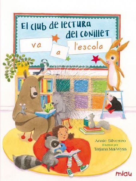 El club de lectura del conillet va a l'escola
