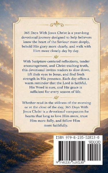 365 Days With Jesus Christ - Daily Devotions to Know His Heart, Behold His Glory, and Walk Closer to the Saviour